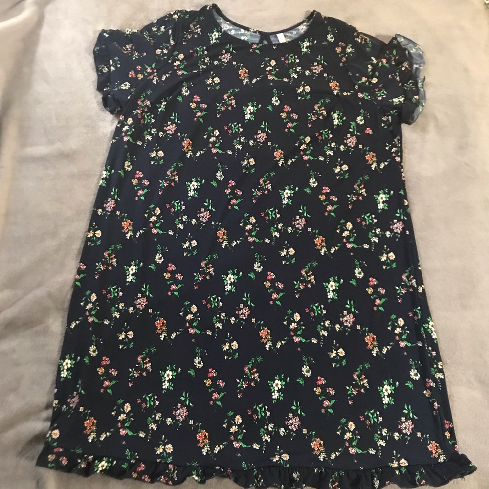 🚫 Navy Blue Floral Shift Dress 🚫 NOT FOR SALE
